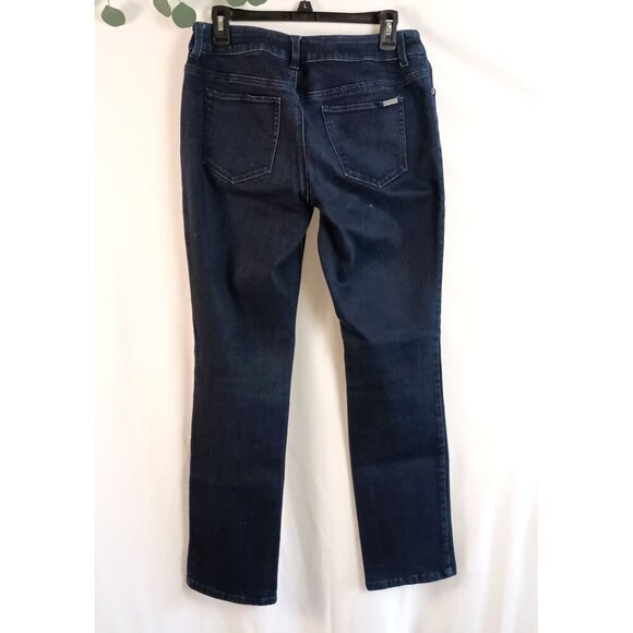 So Slimming by Chico's Stretch Dark Wash Mid Rise Jeans Chico size 0.5 (sz 6) - Picture 2 of 7